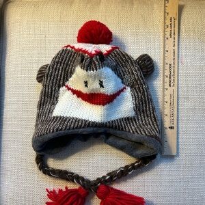 Fun sock monkey hat